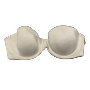 Aerie Audrey Strapless Bra 34B | Nude Beige Underwire Convertible Smooth Cup Bra
